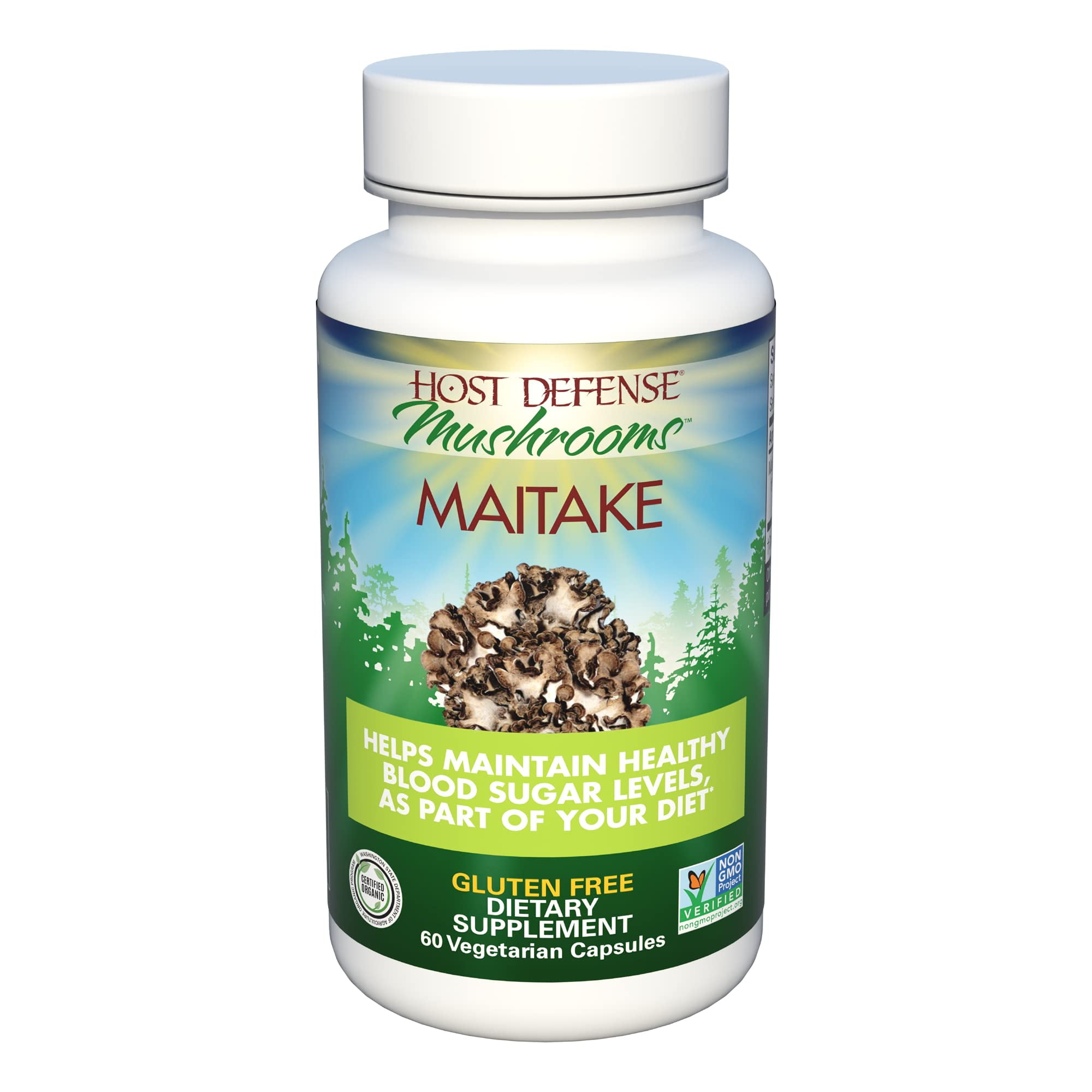 Maitake Healthy Blood Sugar Support with Organic Mushrooms (60