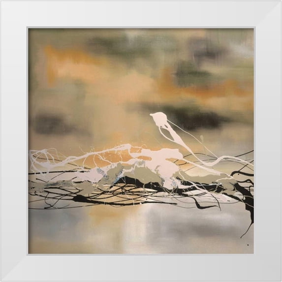 Maitland, Laurie 12x12 White Modern Wood Framed Museum Art Print Titled - Secret Garden