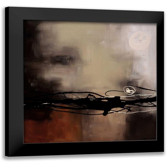 Maitland, Laurie 20x20 Black Modern Framed Museum Art Print Titled - Prelude in Rust II
