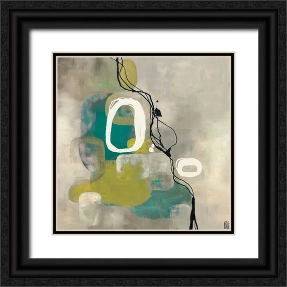 Maitland, Laurie 20x20 Black Ornate Wood Framed with Double Matting Museum Art Print Titled - Jade Retro