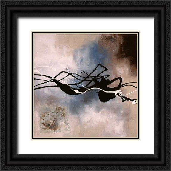 Maitland, Laurie 20x20 Black Ornate Wood Framed with Double Matting Museum Art Print Titled - Watery Hollow I