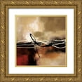 thumbnail image 1 of Maitland, Laurie 20x20 Gold Ornate Wood Framed with Double Matting Museum Art Print Titled - Symphony in Red and Khaki II, 1 of 4