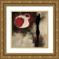 thumbnail image 1 of Maitland, Laurie 26x26 Gold Ornate Wood Framed with Double Matting Museum Art Print Titled - Resonance in Red, 1 of 4