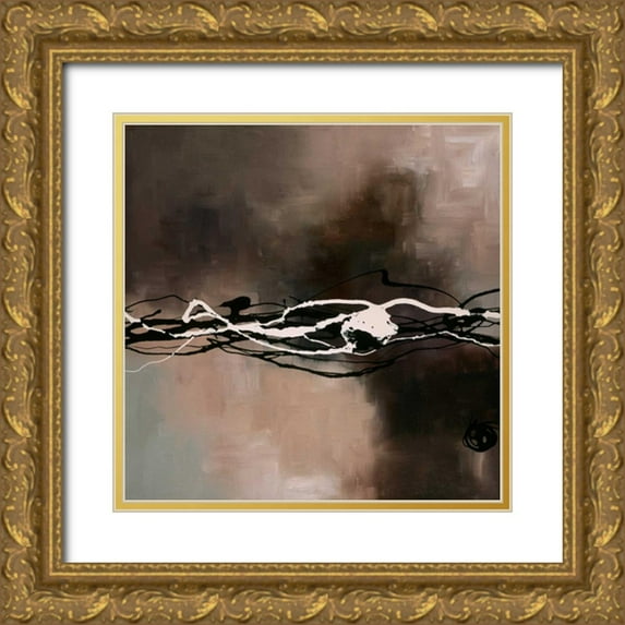 Maitland, Laurie 26x26 Gold Ornate Wood Framed with Double Matting Museum Art Print Titled - Syncopation II