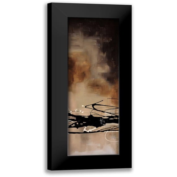 Maitland, Laurie 9x18 Black Modern Framed Museum Art Print Titled - Tobacco and Chocolate I