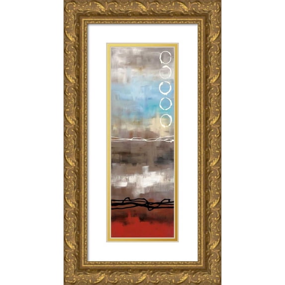 Maitland, Laurie 9x18 Gold Ornate Wood Framed with Double Matting Museum Art Print Titled - Elements I