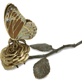 thumbnail image 1 of Maitland Smith Brass Butterfly Card Holder - Elegant Desk Organizer for Office or Home Workspace, 1 of 2