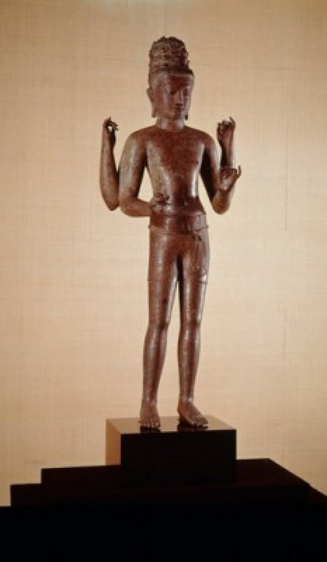 Maitreya from Pra Ken Chai 8th Century Cambodian Art Bronze Private Collection Canvas Art - (18 x 24)