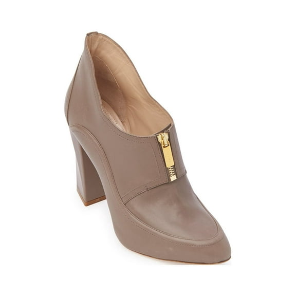 Maiyet Women's Ryder Leather Zip Front Ankle Boots 7 Taupe