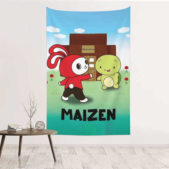 Maizen Face JJ Mikey Tapestry 60 x 40 Wall Hanging Tapestries Art Banner for Bedroom Dorm Living Room Decorate