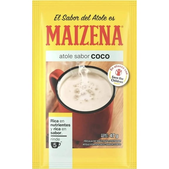 Maizena sabor coco 47g coconut flavor 6 pk