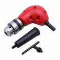thumbnail image 1 of Maizoon 1-10mm 90 Degree Round Shank Right Angle Bend Extension Accessory Corner Three Jaw Chuck Narrow Space Repair Tool Right Angle Drill Attachment With 9.5mm 3/8" Shank, DZ04A, 1 of 4