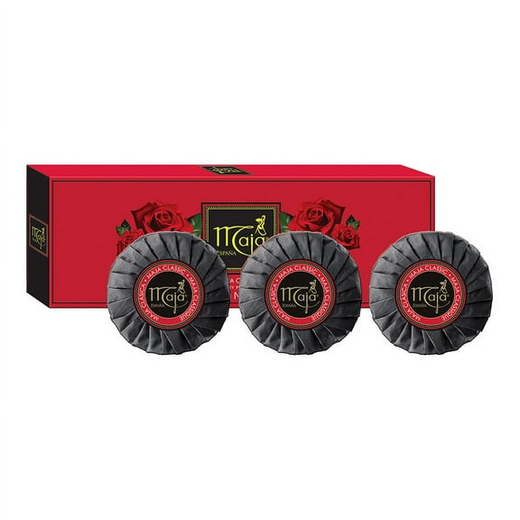 Maja Classic Luxury Perfumed Soaps Gift Box Of 3 Round Toilet Soaps
