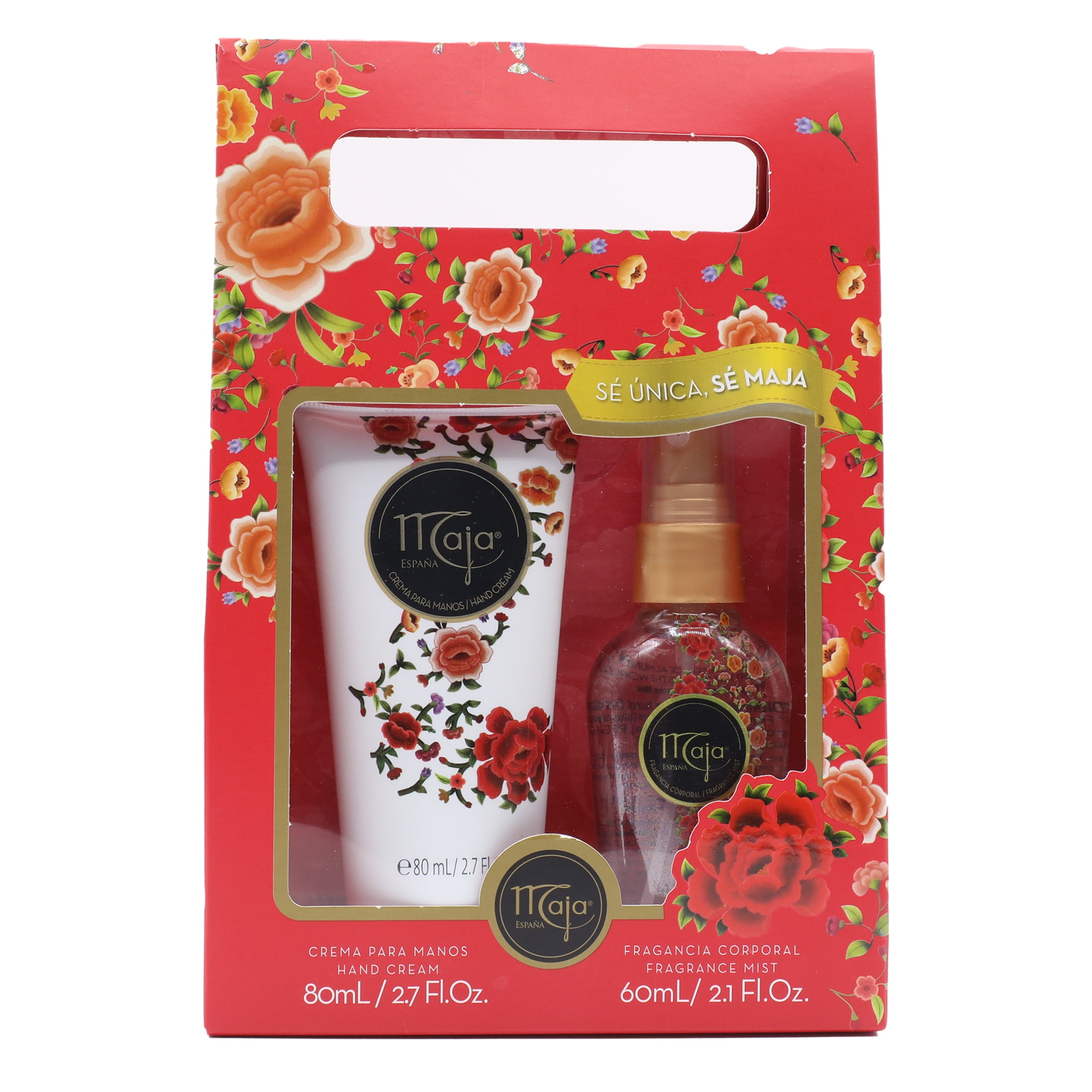 Maja Classic Rose Scent, Gift Set, Intensive Moisturizing Hand Lotion 2.7oz., Fine Fragrance Mist 2.1oz.