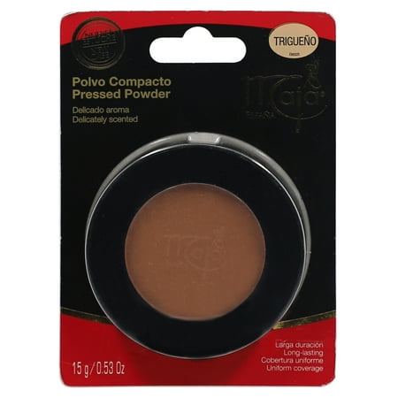 Maja Compact Cream Powder Pressed Trigueño, Delicately Scented Pressed Powder, for Flawless Skin, 0.53 oz