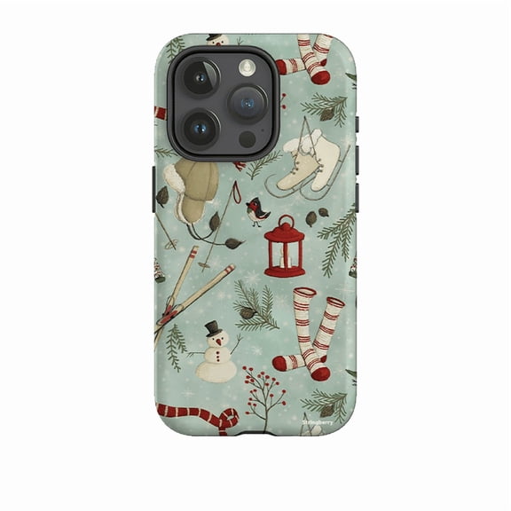 Maja Lindberg Winter Pattern Collection Case for iPhone 17 16 15 14 13 12 11 Pro Max