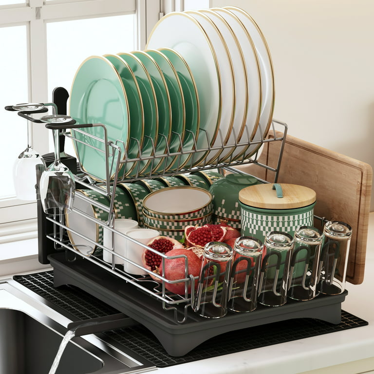 Dish Drying Rack Dish Strainers Cutlery Holder Utensils Holder