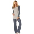 thumbnail image 1 of Majamas Pastime Long Sleeved Nursing Pajama Set #15-9904 - Cinder / XXL, 1 of 1