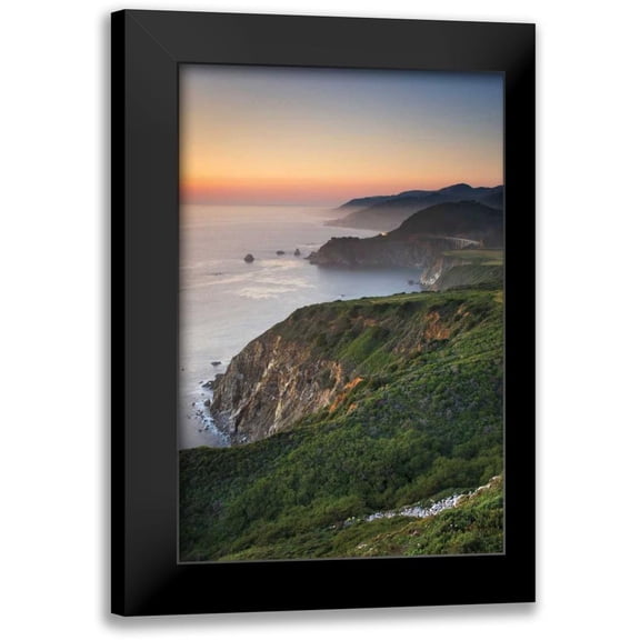 Majchrowicz, Alan 11x14 Black Modern Framed Museum Art Print Titled - Big Sur II