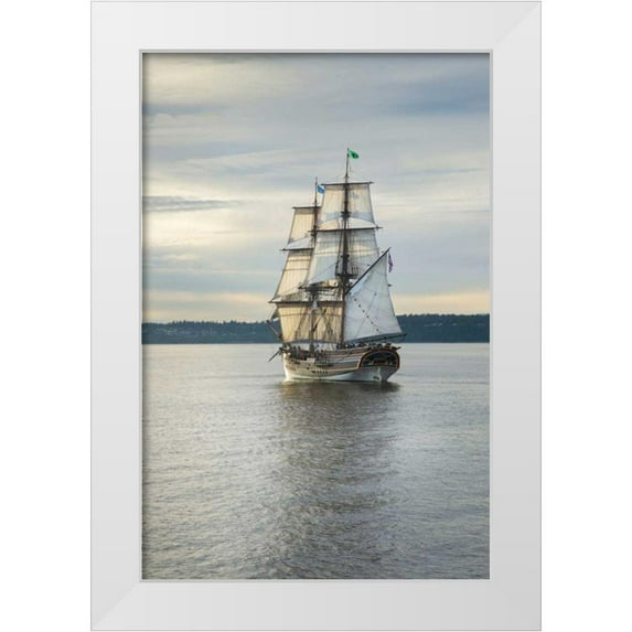 Majchrowicz, Alan 11x14 White Modern Wood Framed Museum Art Print Titled - Lady Washington I
