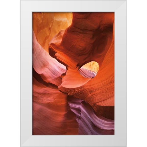 Majchrowicz, Alan 11x14 White Modern Wood Framed Museum Art Print Titled - Lower Antelope Canyon IV
