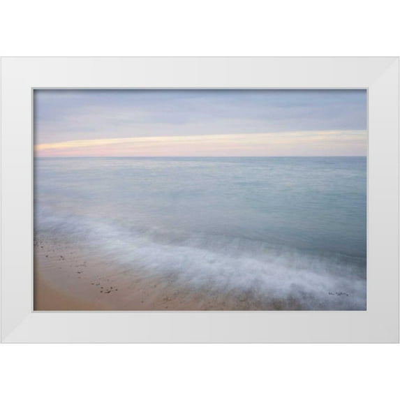 Majchrowicz, Alan 14x11 White Modern Wood Framed Museum Art Print Titled - Lake Superior Beach I
