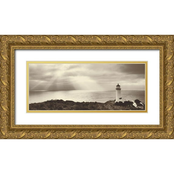 Majchrowicz, Alan 14x8 Gold Ornate Wood Framed with Double Matting Museum Art Print Titled - North Head