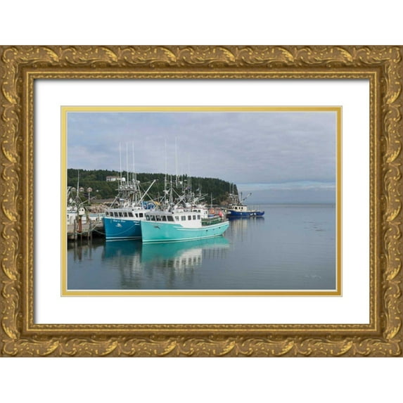 Majchrowicz, Alan 18x13 Gold Ornate Wood Framed with Double Matting Museum Art Print Titled - Bay of Fundy I