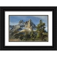 thumbnail image 1 of Majchrowicz, Alan 32x23 Black Ornate Wood Framed with Double Matting Museum Art Print Titled - Liberty Bell Mountain and Early Winters Spires seen from Washington State Pass Overlook, 1 of 4