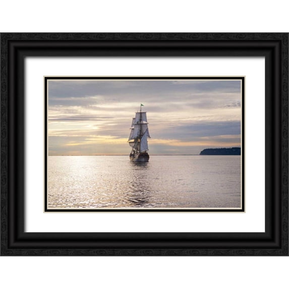 Majchrowicz, Alan 32x23 Black Ornate Wood Framed with Double Matting Museum Art Print Titled - Lady Washington III