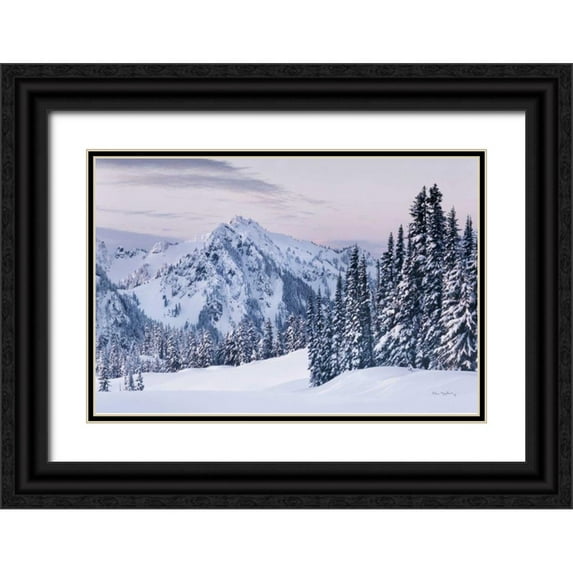 Majchrowicz, Alan 32x23 Black Ornate Wood Framed with Double Matting Museum Art Print Titled - Tatoosh Range