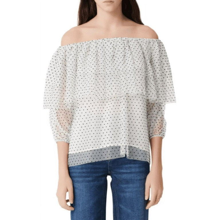 Maje off outlet shoulder top