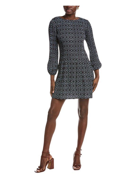 womens Accordion Pleated Mini Dress, T34, Green