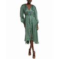 thumbnail image 1 of Maje womens  Balloon Sleeve Midi Dress, 40, Green, 1 of 3