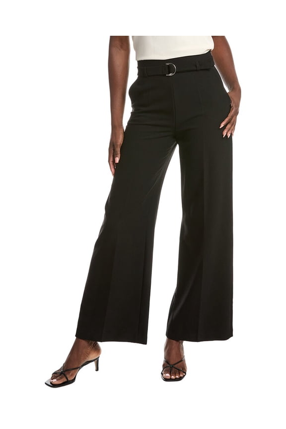womens  Belted Pant, T38, Gray