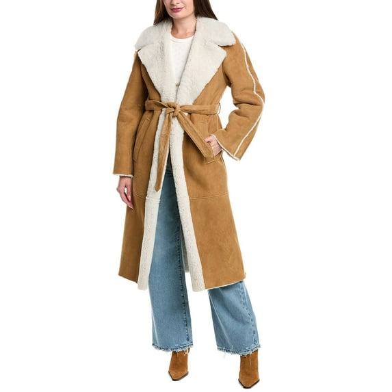 Maje womens Coat, 36, Tan