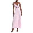 thumbnail image 1 of Maje womens  Cutout Waist Maxi Dress, T38, Pink, 1 of 3