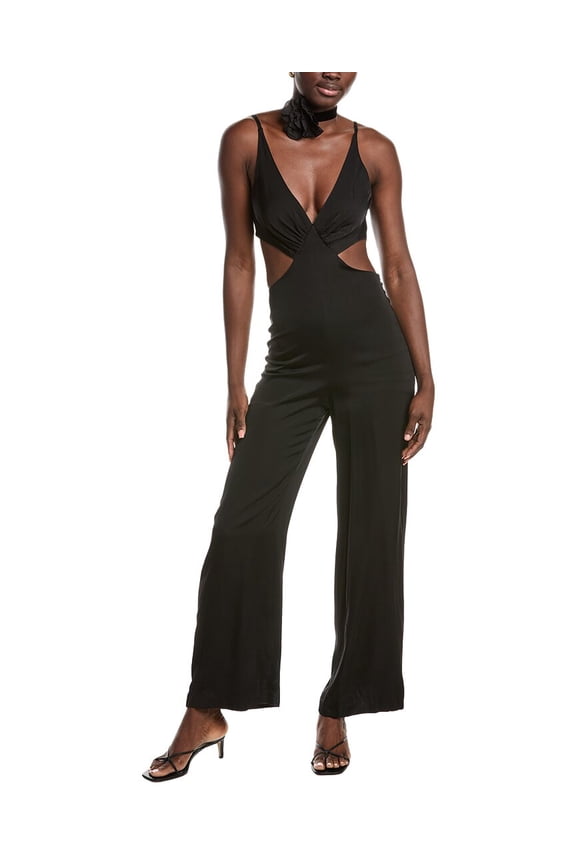 womens Jumpsuit, T36, Black