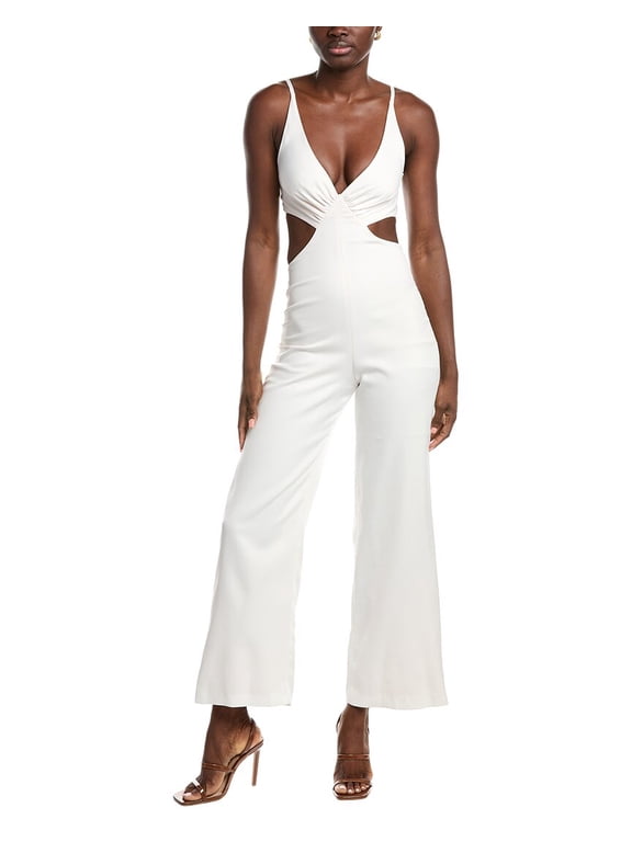 womens Jumpsuit, T36, White