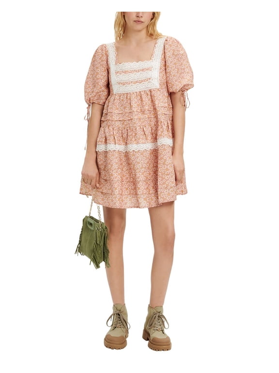 womens Linen-Blend Dress, T38
