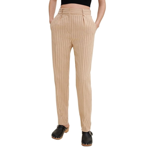 Maje womens Linen-Blend Pant, T40