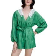 Maje womens Linen-Blend Romper, T34