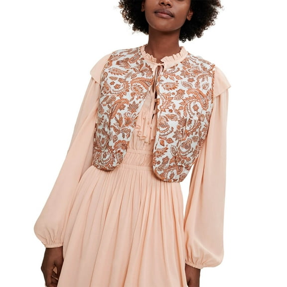 Maje womens  Linen-Blend Suit Blazer, T40