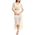thumbnail image 1 of Maje womens  Midi Dress, T42, White, 1 of 3