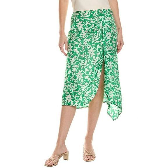 Maje womens  Midi Skirt, T36, Green
