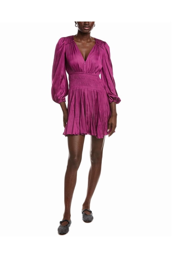 womens Mini Dress, 36, Purple