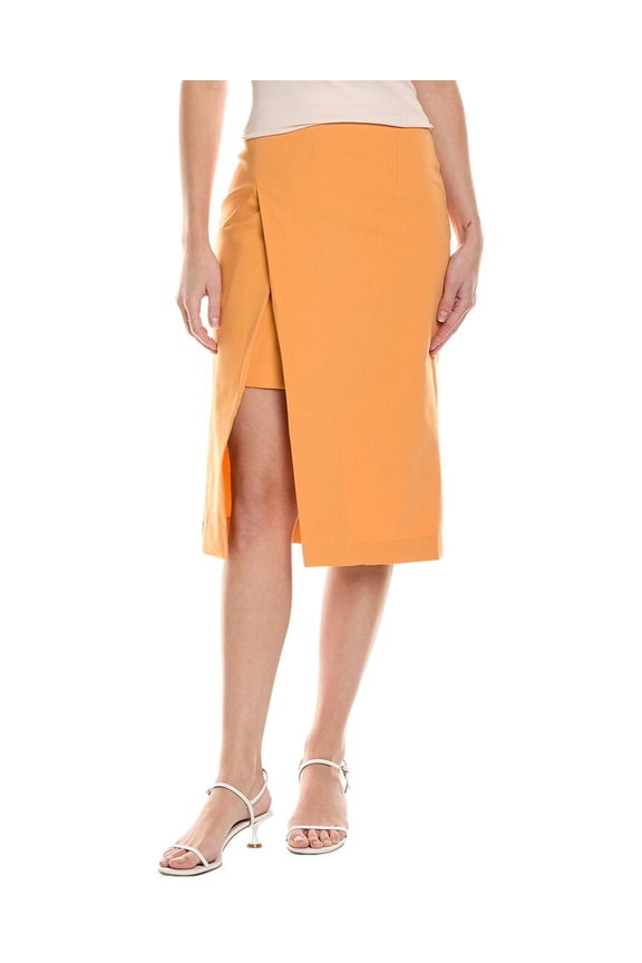 womens  Pencil Skirt, T36, Orange