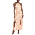 thumbnail image 1 of Maje womens  Satin Maxi Dress, T38, Orange, 1 of 4