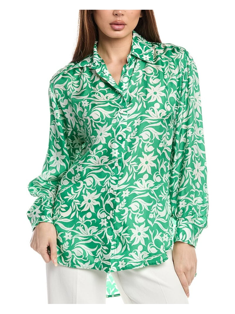 Maje womens Shirt, T1, Green - Walmart.com