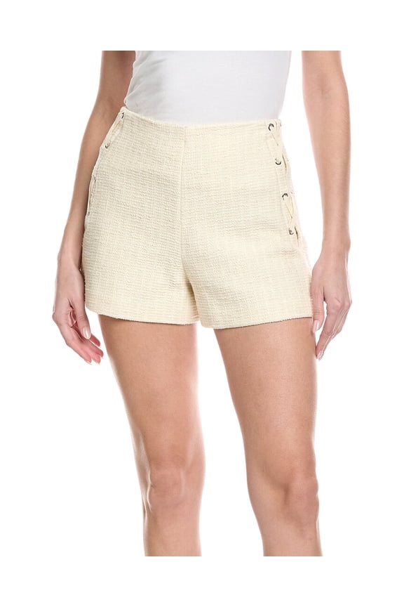 womens Short, 40, Beige